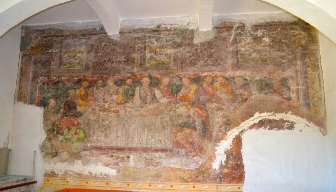 POGGIO NATIVO(RI) : Convento San Paolo. analisi Cenacolo del Refettorio.