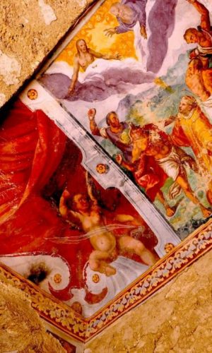 CASTELNUOVO di FARFA DEGRADO E ABBANDONO AFFRESCHI EX-CHIESA DI SANTA MARIA Foto di Franco Leggeri