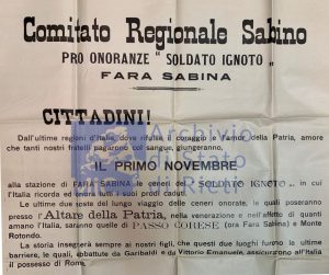 100 ANNI DEL MILITE IGNOTO