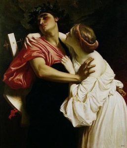 Lord Frederik Leighton , British 1830-1896, Orfeo e Euridice, olio su tela 1864.