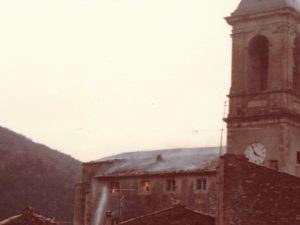 TOFFIA - Incendio chiesa parrocchiale notte tra il 31 dicembre del 1981 e il 1 gennaio del 1982-