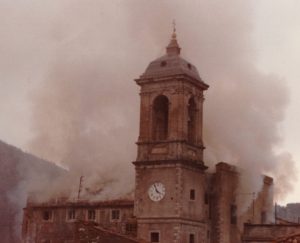 TOFFIA - Incendio chiesa parrocchiale notte tra il 31 dicembre del 1981 e il 1 gennaio del 1982-