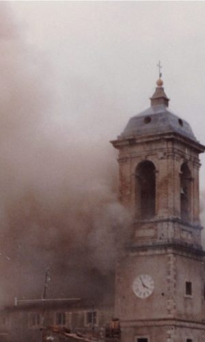 TOFFIA - Incendio chiesa parrocchiale notte tra il 31 dicembre del 1981 e il 1 gennaio del 1982-