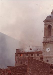 TOFFIA - Incendio chiesa parrocchiale notte tra il 31 dicembre del 1981 e il 1 gennaio del 1982-