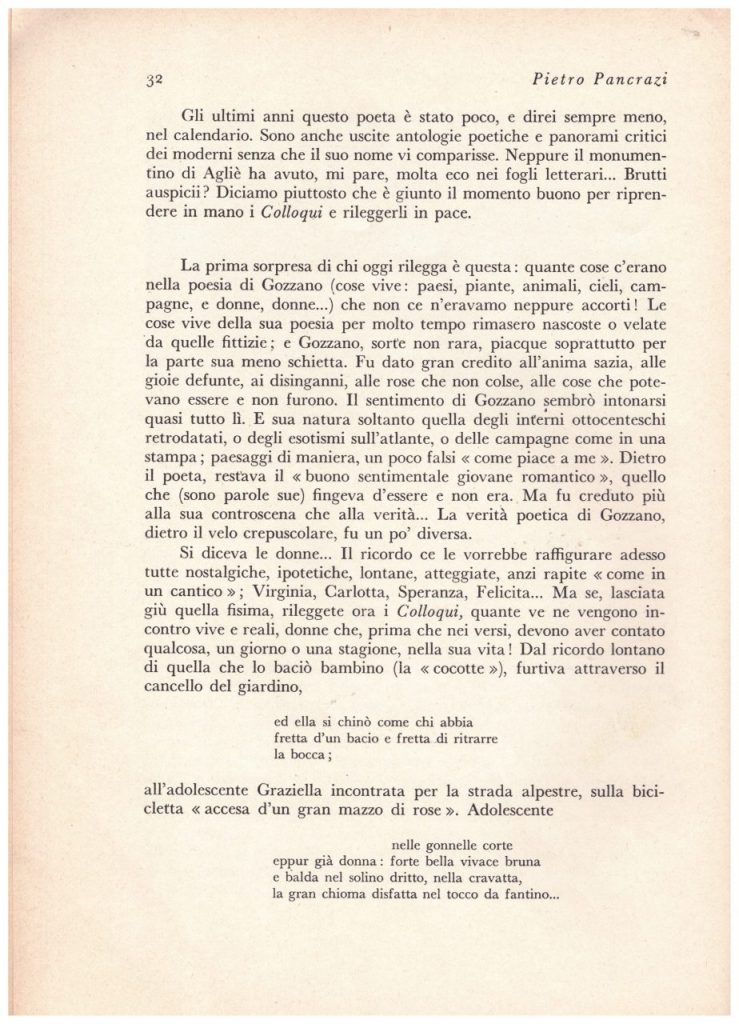 GUIDO GOZZANO - Rivista PAN 1933- -Biblioteca DEA SABINA- Copia anastatica-