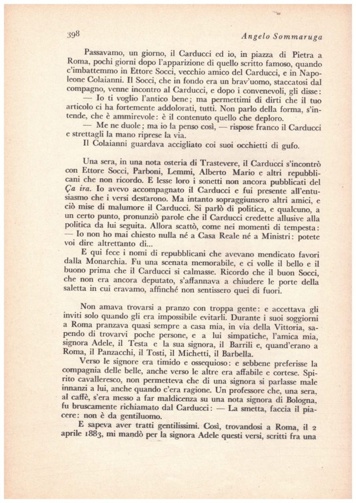 CARDUCCI e la BIZANTINA 