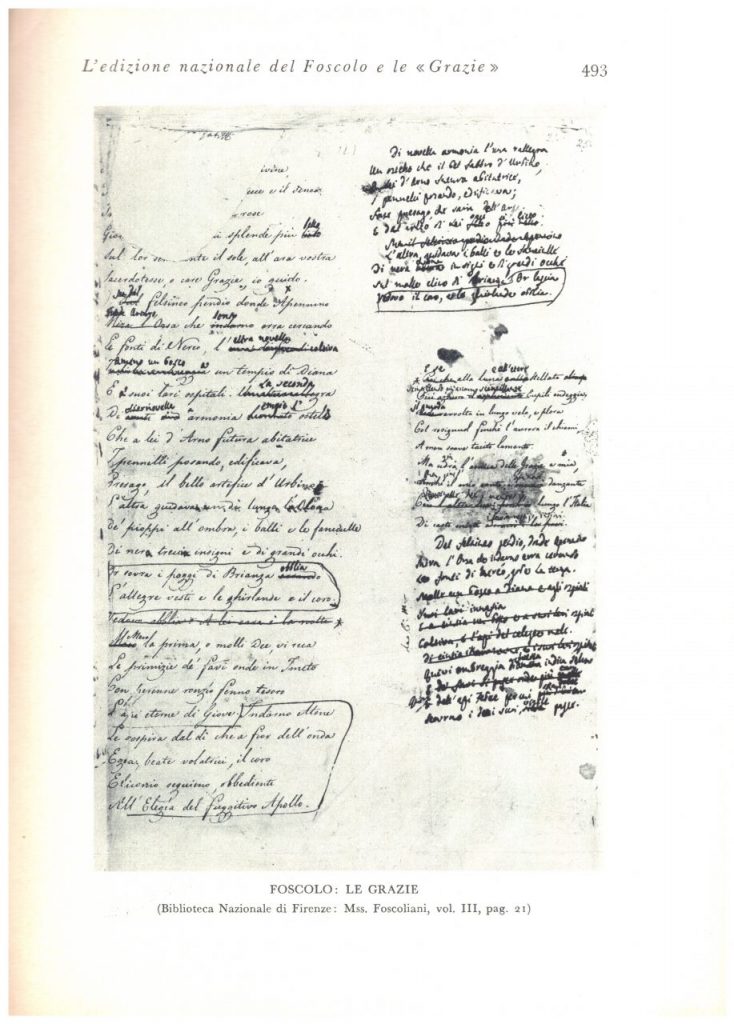 Biblioteca DEA SABINA- Michele Bardi – L’Edizione Nazionale del Foscolo e le “GRAZIE”-Rivista PAN-1 dicembre 1934