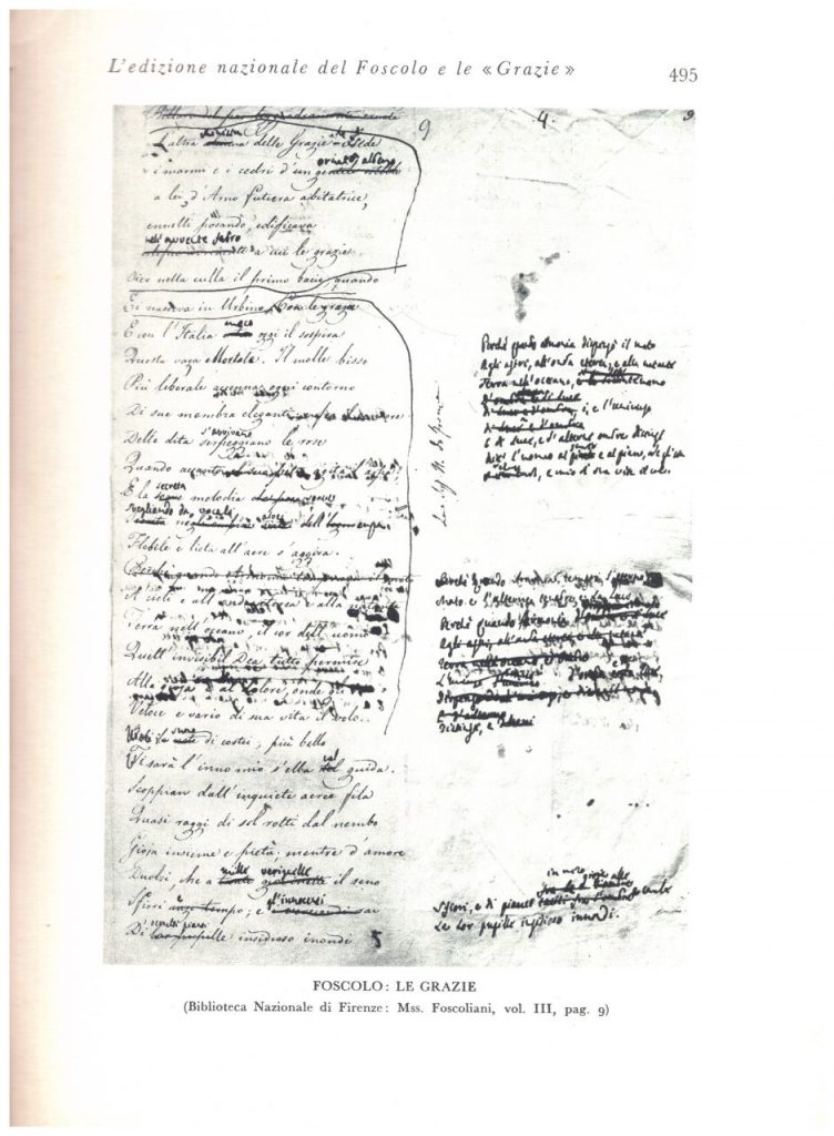 Biblioteca DEA SABINA- Michele Bardi – L’Edizione Nazionale del Foscolo e le “GRAZIE”-Rivista PAN-1 dicembre 1934