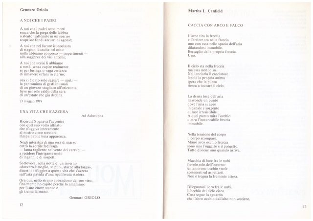Rivista Collettivo R-Poesie pubblicate n° 54 del 1990 -