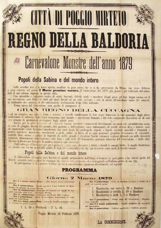 POGGIO MIRTETO(Rieti): Carnevalone dei 1913