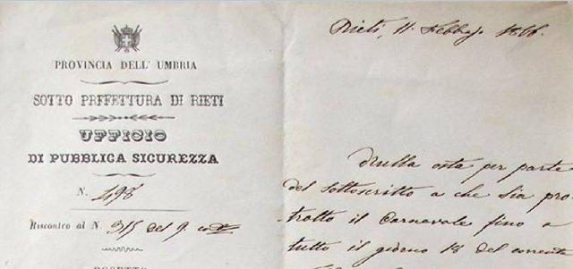 POGGIO MIRTETO(Rieti): Carnevalone dei 1913