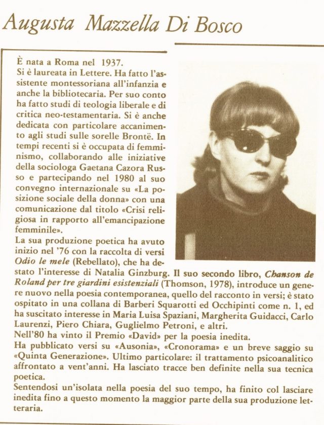 Augusta Mazzella Di Bosco- Poesie 