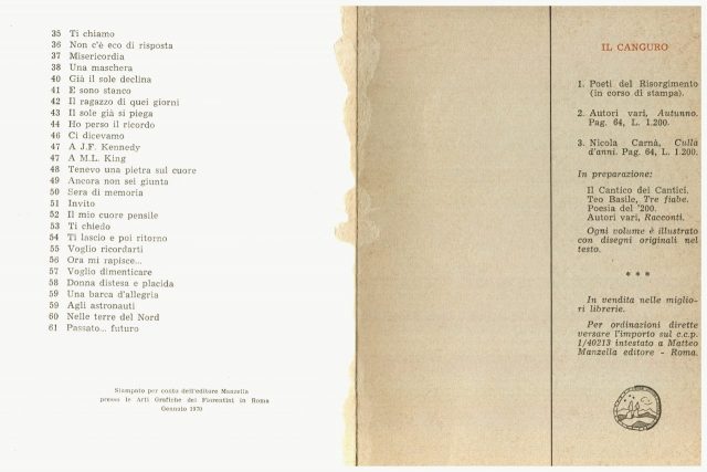 -Poesie di Nicola Carnà “ CULLA D’ANNI”-