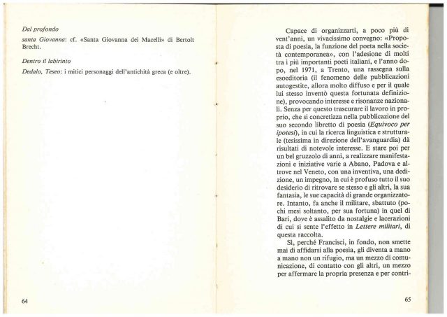 Bruno Francisci :”DENTRO il LABIRINTO”- Poesie 