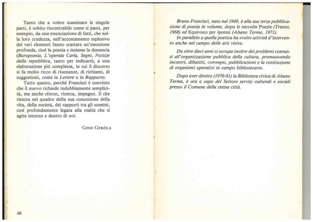 Bruno Francisci :”DENTRO il LABIRINTO”- Poesie 