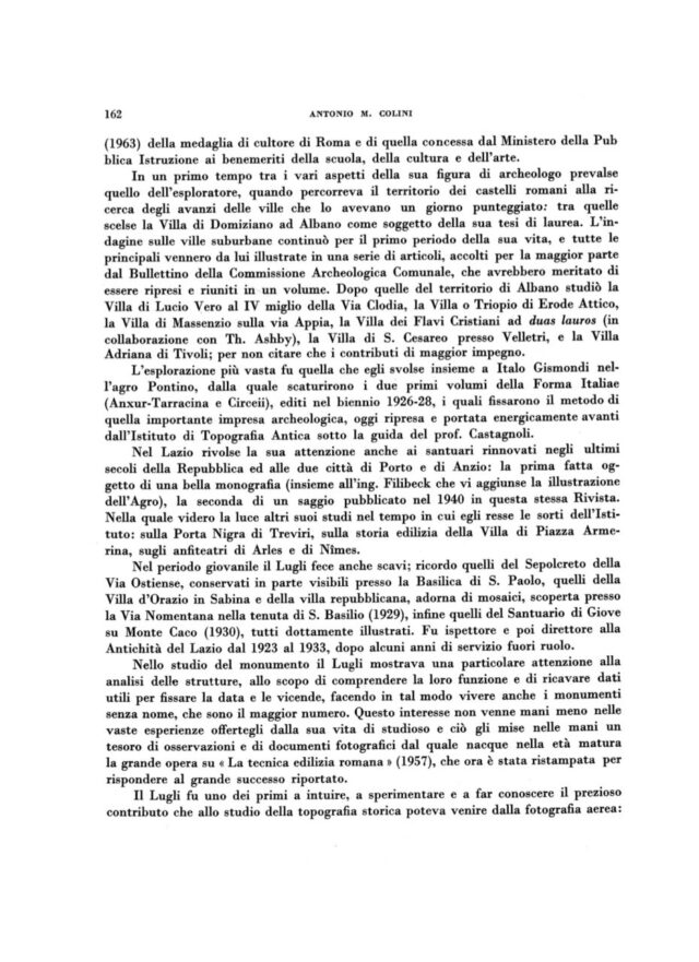 Prof.Giuseppe Lugli - Archeologo italiano