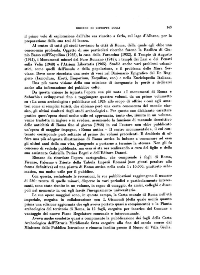 Prof.Giuseppe Lugli - Archeologo italiano