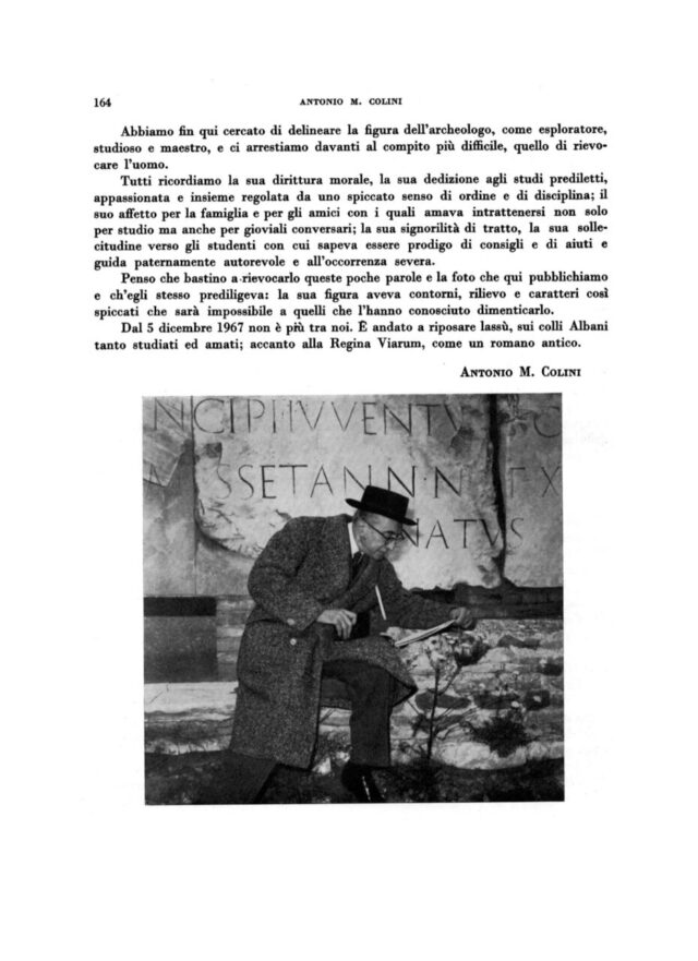 Prof.Giuseppe Lugli - Archeologo italiano