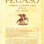 Rivista PEGASO  n°8 dell'Agosto 1931-