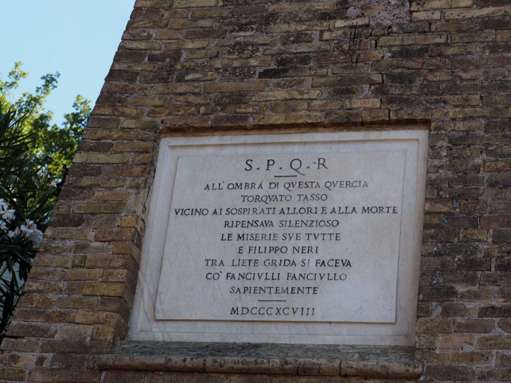 La quercia del Tasso al Gianicolo