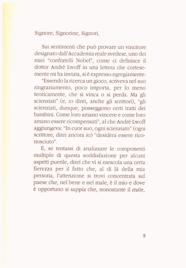 Claude SIMON “Il Discorso di Stoccolma” 