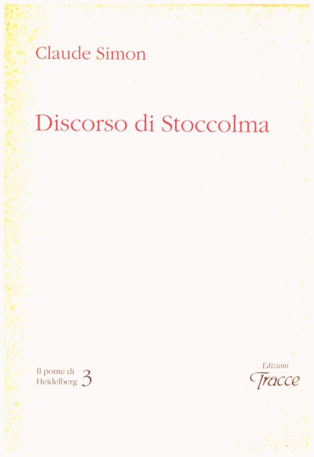 Claude SIMON “Il Discorso di Stoccolma” 