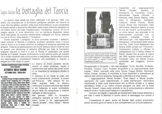 La Battaglia del Monte TANCIA