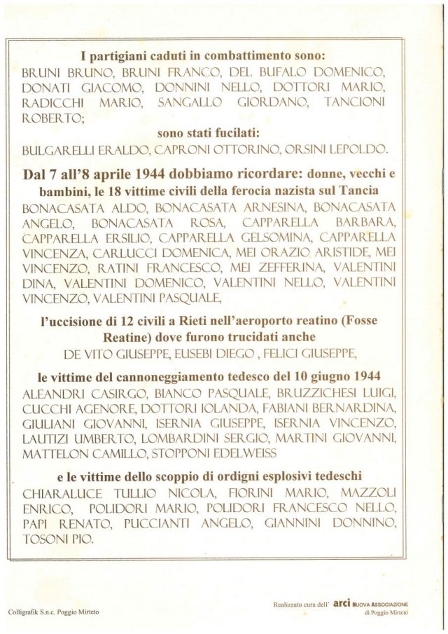 La Battaglia del Monte TANCIA