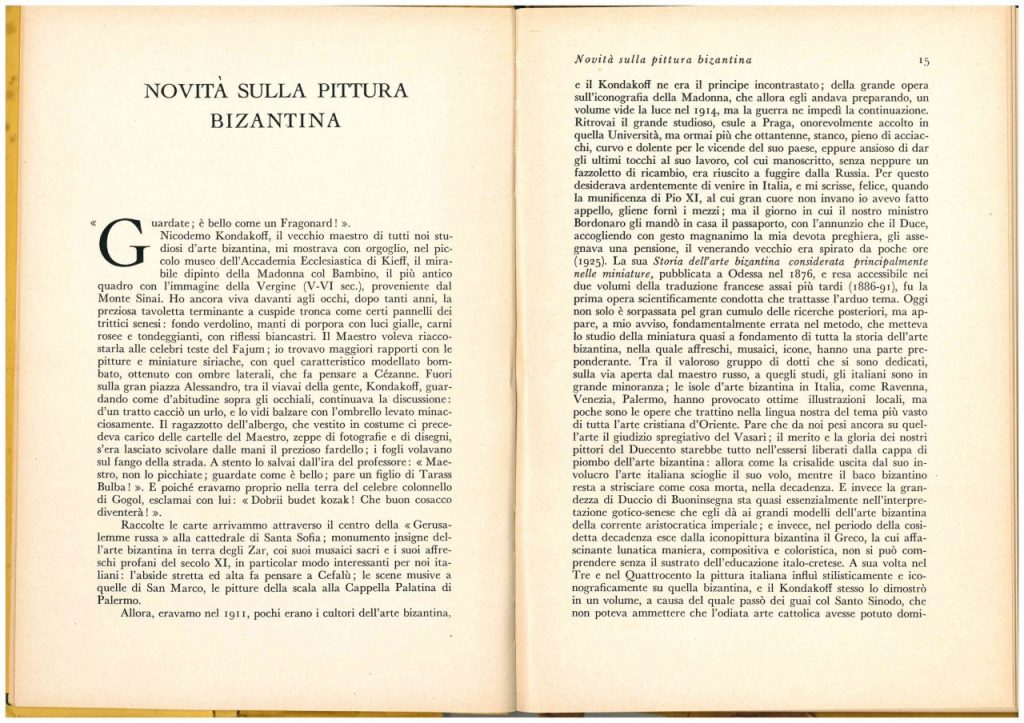 ANTONIO MUNOZ-Novità sulla pittura bizantina