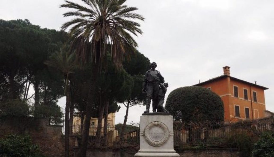 ROMA- GIANICOLO-MONUMENTO A CICERUACCHIO