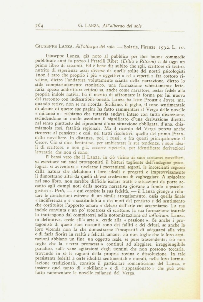-Giuseppe Lanza All’albergo del Sole-Editore SOLARIA 1932-