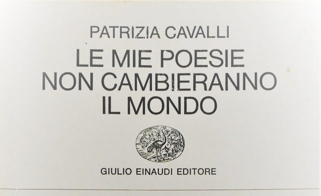 Patrizia Cavalli