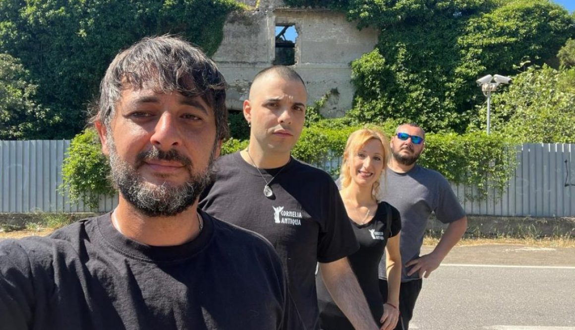 Associazione Cornelia Antiqua, nella foto, Tatiana CONCAS, Mirko ANTONUCCI e Damiano FILIPPONI capitanati dal Presidente CRISTIAN NICOLETTA