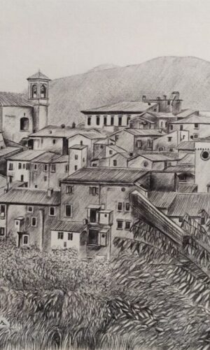 Castelnuovo di Farfa-Disegno di Tatiana Concas