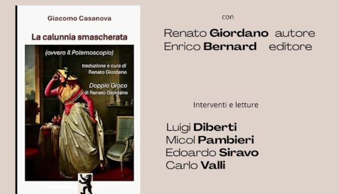 Renato Giordano:”Giacomo Casanova- La calunnia smascherata ”